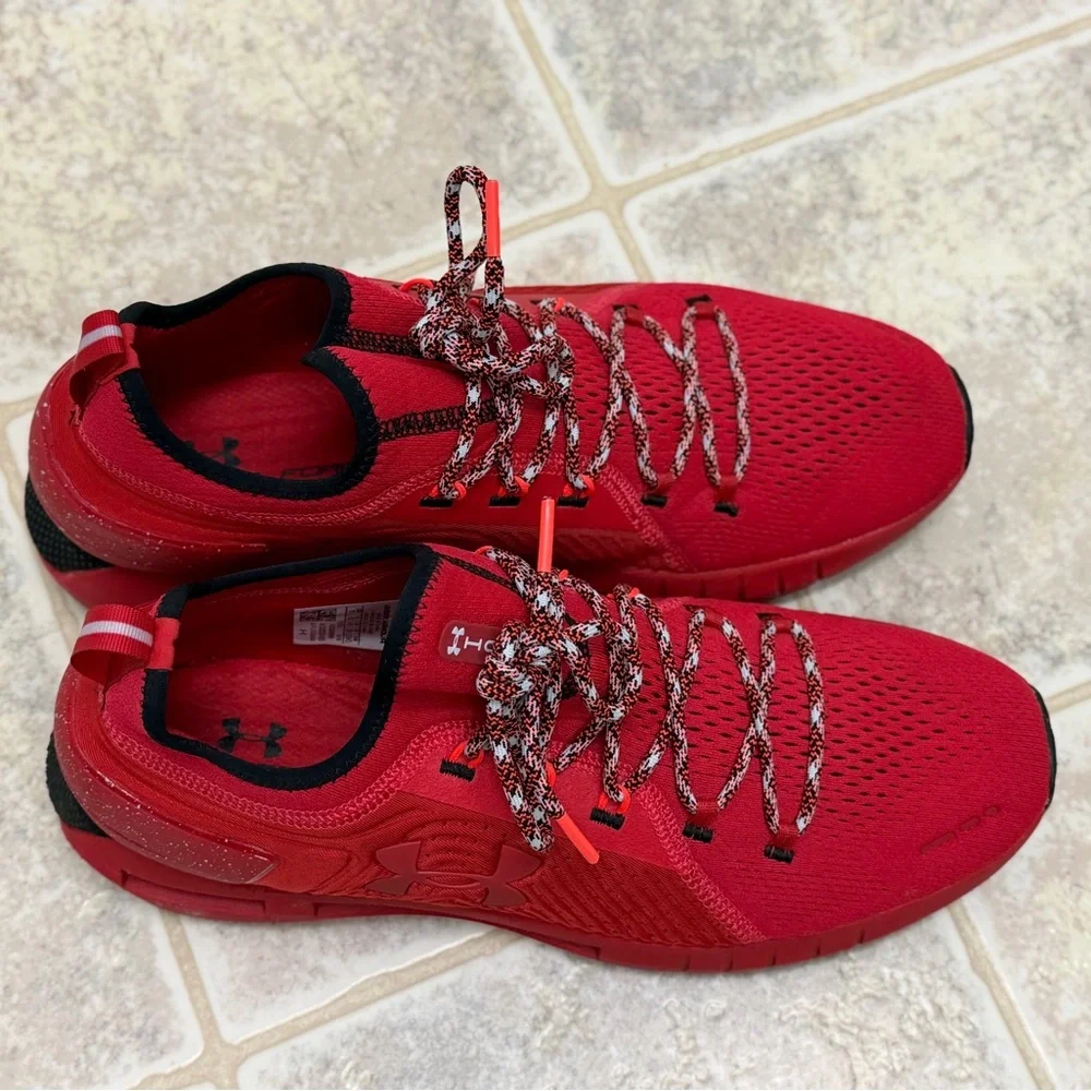 Under Armour Hovr Men's Vibrant Red Athletic Shoes - Picture 3 of 13
